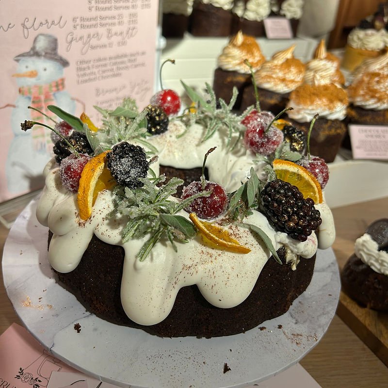 Christmas market display